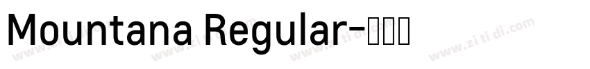 Mountana Regular字体转换